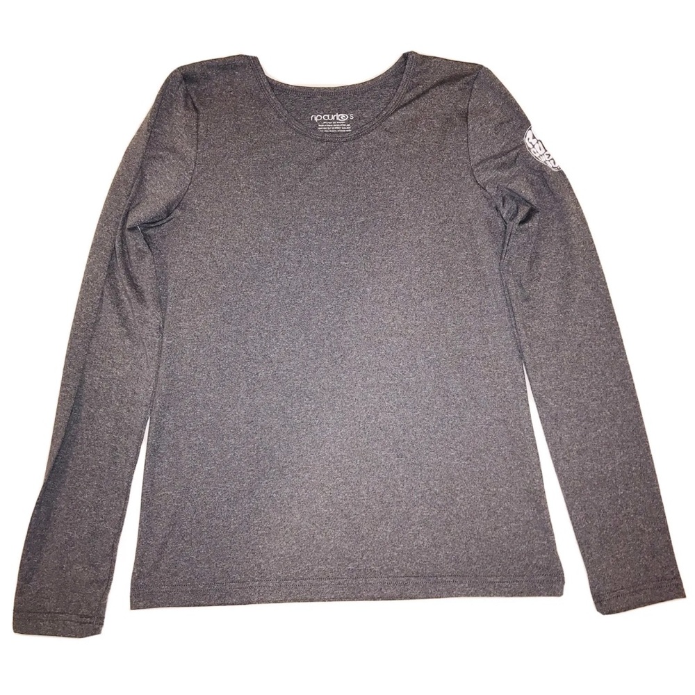 NEW Womens RIP CURL WHITEWASH Long Sleeve UV SURF RASHGUARD Grey
